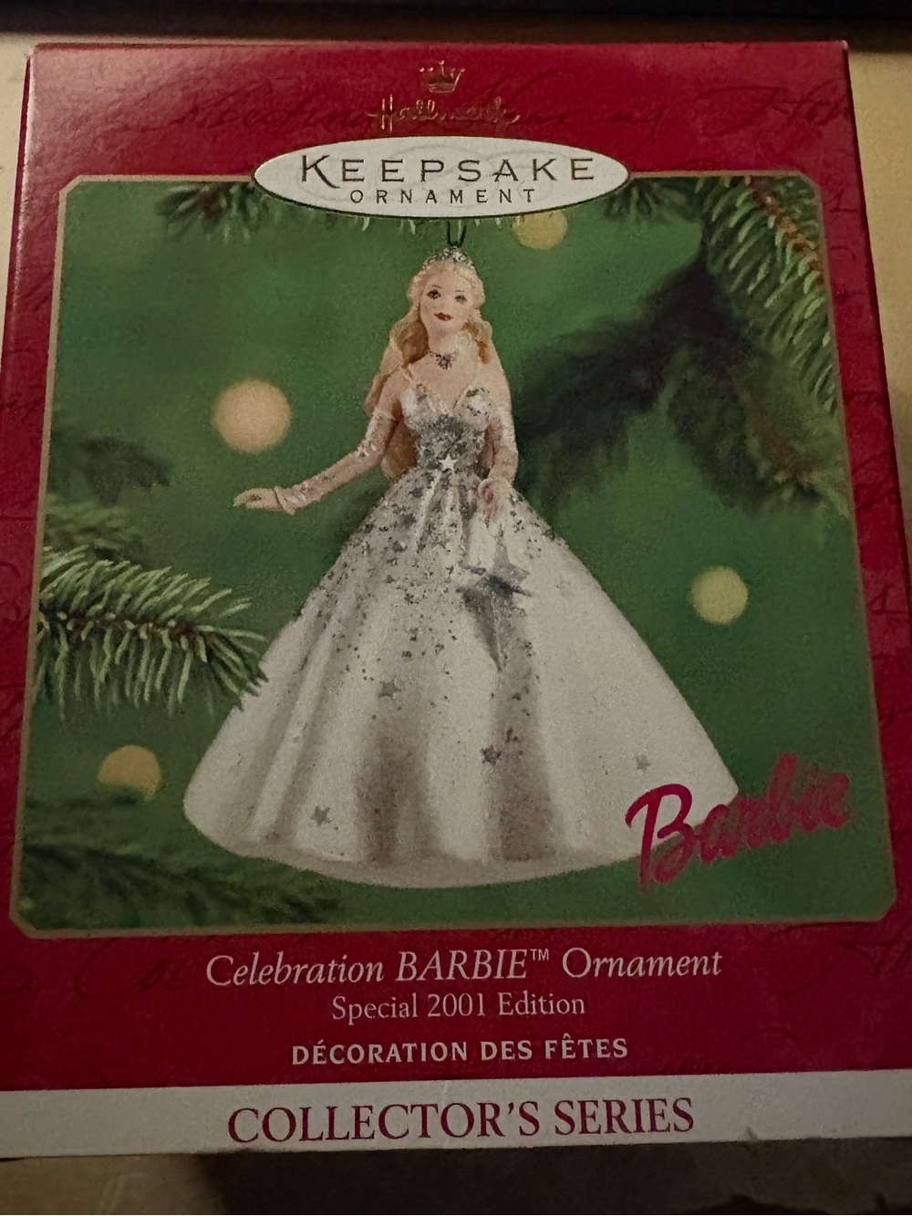 Hallmark Barbie Keepsake Ornament in White and Silver